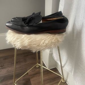 Black loafers